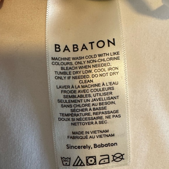 BABATON White square neck bodysuit - Picture 3 of 5